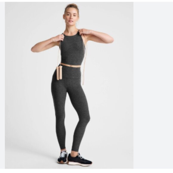 Beyond Yoga Spacedye Caught In The Midi High Waisted Legging Charcoal - Picture 2 of 11